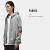 image:imageAlpha Industries Utility Pocket Full Zip Up Hoodie Drawcord Adjustable Hood and Utility Sleeve Pocket Alpha Red RibbonMedium Charcoal Heather