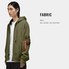 image:imageAlpha Industries Utility Pocket Full Zip Up Hoodie Drawcord Adjustable Hood and Utility Sleeve Pocket Alpha Red RibbonOg107 Green