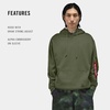 image:imageAlpha Industries Utility Pocket Hoodie Adjustable Hood MilitaryInspired Hoodie Jacket for Everyday Wear Exercise CasualOg107 Green
