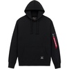 image:imageAlpha Industries Utility Pocket Hoodie Adjustable Hood MilitaryInspired Hoodie Jacket for Everyday Wear Exercise CasualBlack