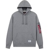 image:imageAlpha Industries Utility Pocket Hoodie Adjustable Hood MilitaryInspired Hoodie Jacket for Everyday Wear Exercise CasualMedium Charcoal Heather