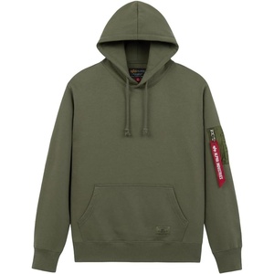 image:imageAlpha Industries Utility Pocket Hoodie Adjustable Hood MilitaryInspired Hoodie Jacket for Everyday Wear Exercise CasualOg107 Green